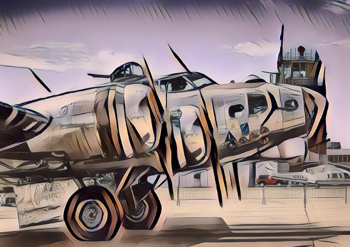 WW2 B17 Bomber From Creative Bubble Art